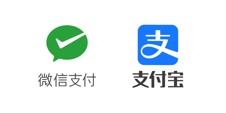WeChat Payロゴ・AliPayロゴ